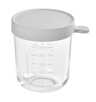 Tarrito cristal 250 ml - Gris claro
