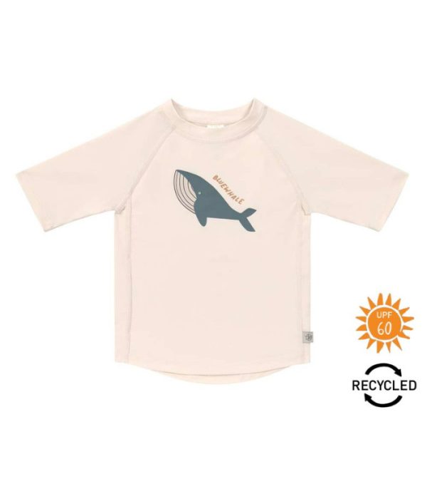 Camiseta m/corta baño Whale milky 3-6 meses