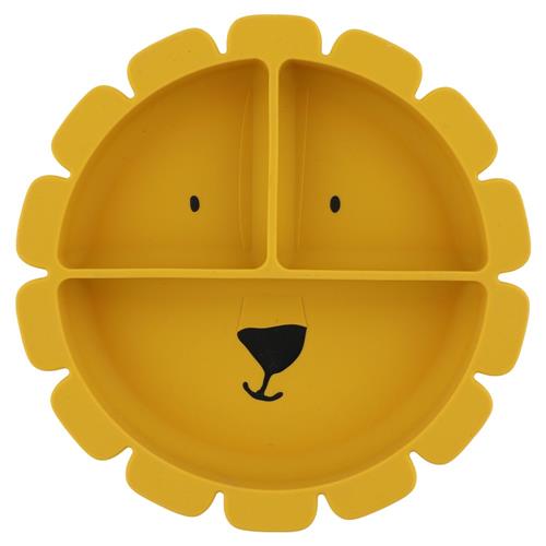Plato compartimentado de silicona con ventosa - Mr. Lion