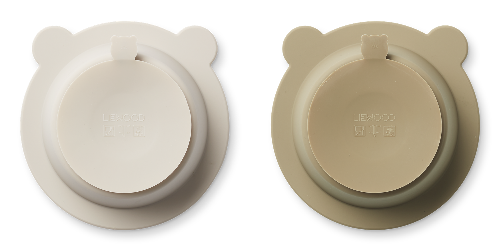 Peony Suction Bowl 2-Pack 3077 Sandy / Oat - Imagen 2