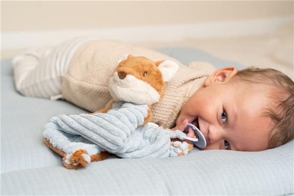 Doudou Zorro textura Forest Friends Little Dutch - Imagen 2