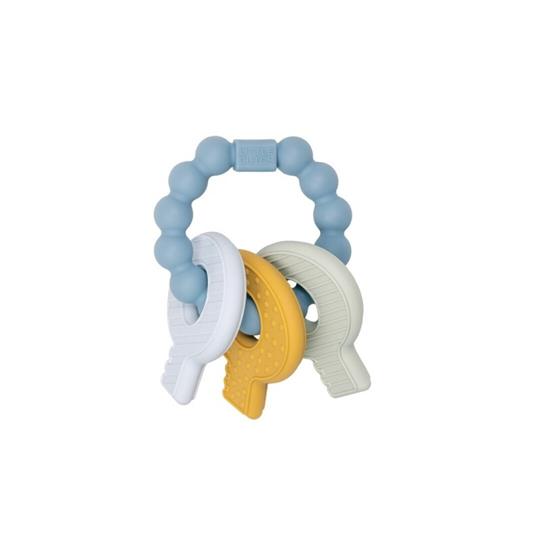 Mordedor llavero silicona azul Little Dutch