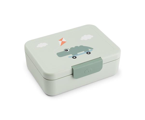 Caja de almuerzo con separador Playground Verde