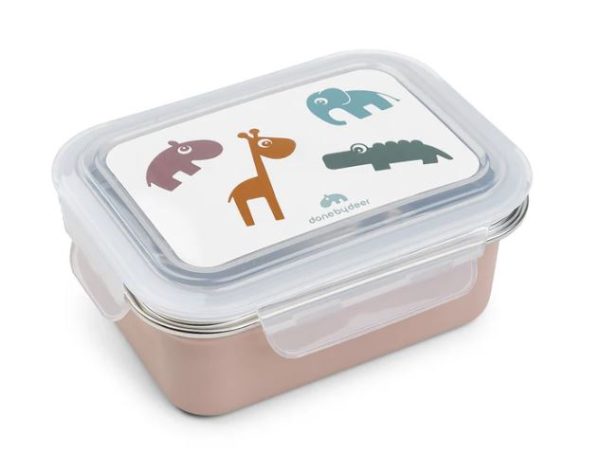 Fiambrera metal Deer friends Rosa