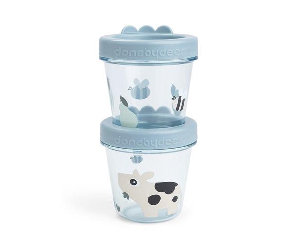 Porta alimentos 2-pack - Tiny farm - Azul