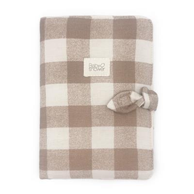 Portadocumentos knot vichy caramel Baby Shower